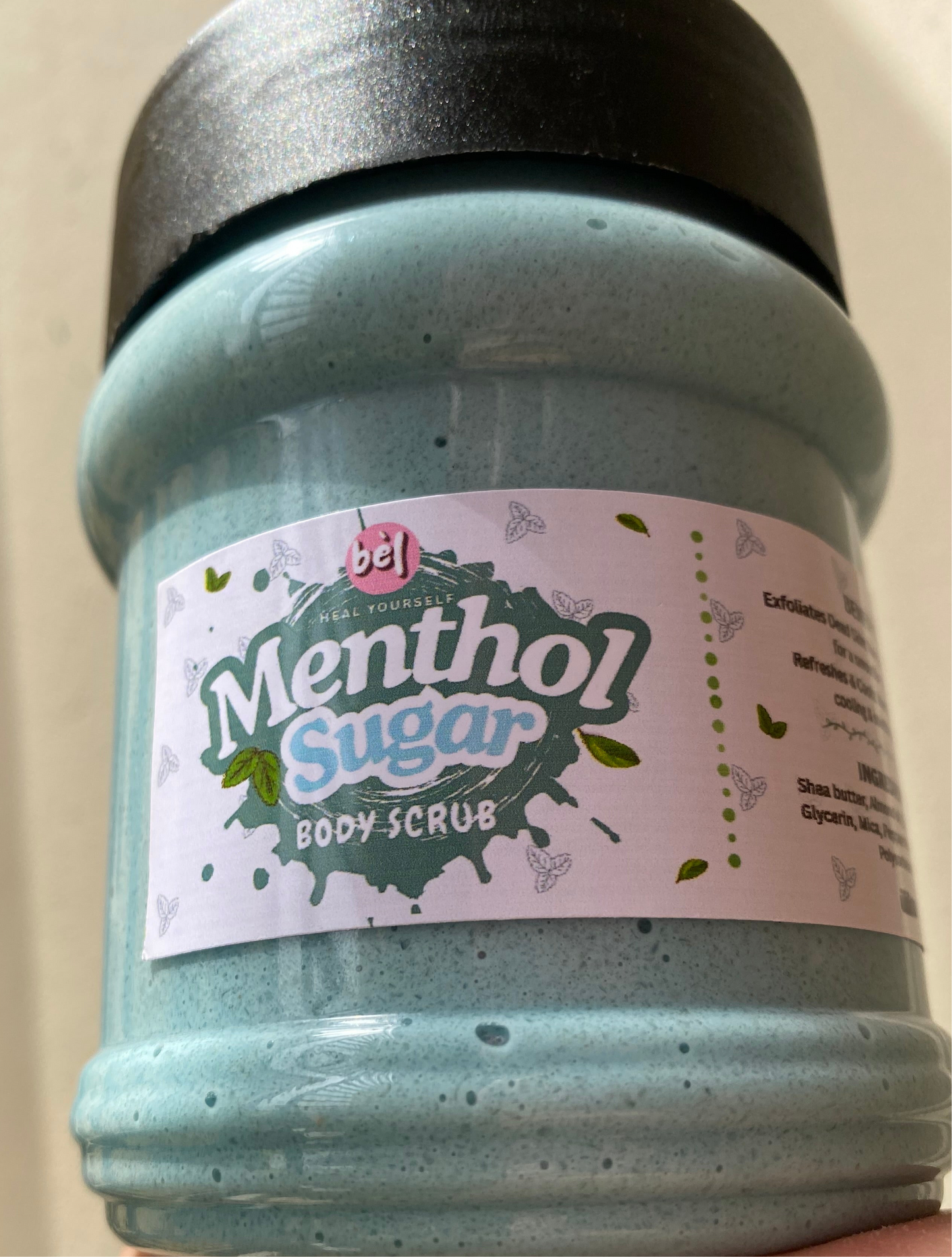 500g Menthol sugar body scrub