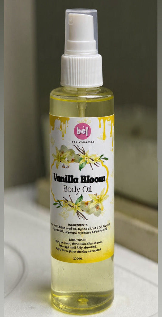 Vanilla bloom scented body oil